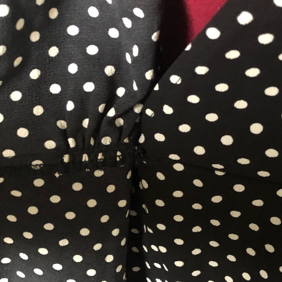 Polka dot wrap shirt. Great for office. Great price. - Picture 4 of 8